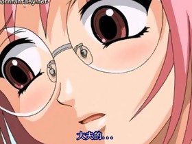 Anime teenie getting pink dildo