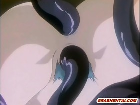 Hentai girl gets tentacles allhole screwed