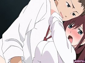 Hentai schoolgirl rides studs hard cock