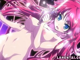 Anime cuties gets fucked and covered in cream