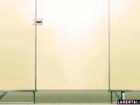 Hentai girl gets fucked on public toilet