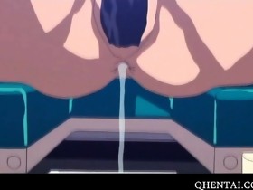 Manga nurse drilled in tight cum-hole cums hard
