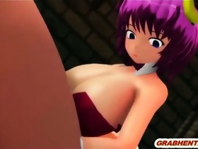 Slavery 3D animation hotty hard drilled all hole
