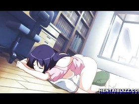 Busty hentai acquires squeezed her bigtits and ho