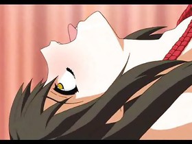 Anime angel having an orgasm