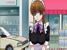 Japanese manga maid self masturbation
