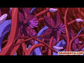 Hentai coed caught by tentacles and gets..