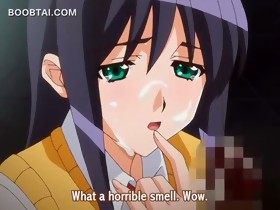 Excited anime girl getting her squirting cunt..