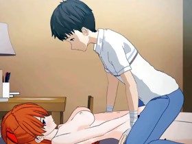 Teen anime enjoys pussy licked