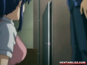 Hentai maid gets licked her pussy